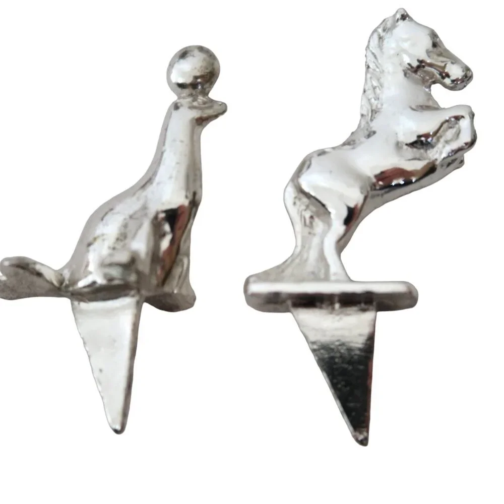 REED & BARTON Set of 6 Circus Animals birthday Cake candle holders